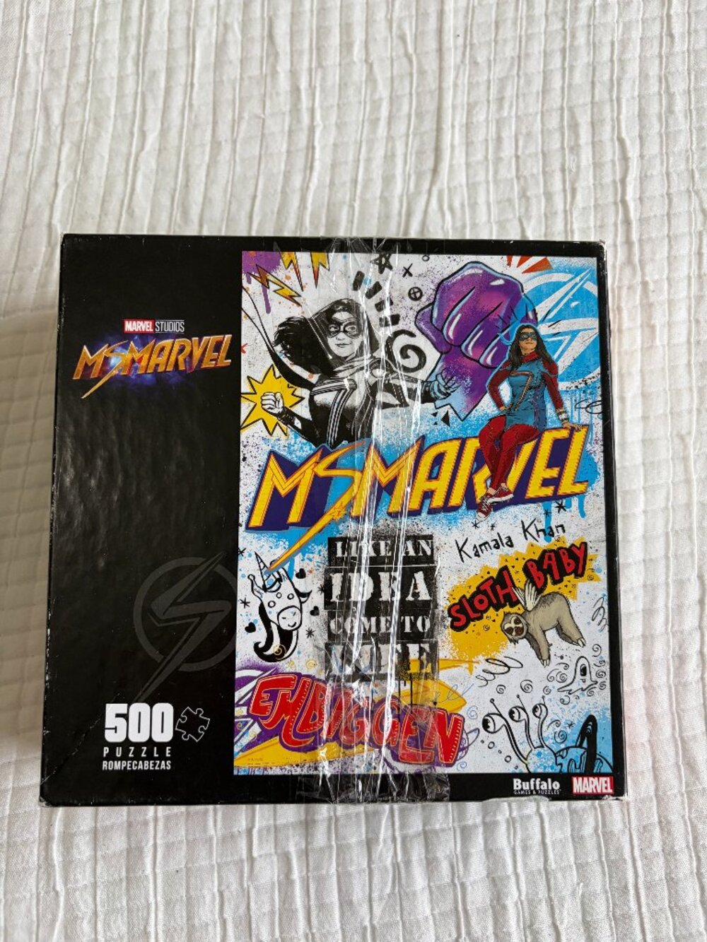 Marvel Ms. Marvel Kamala Khan 500 Piece Puzzle Buffalo Games Complete Disney